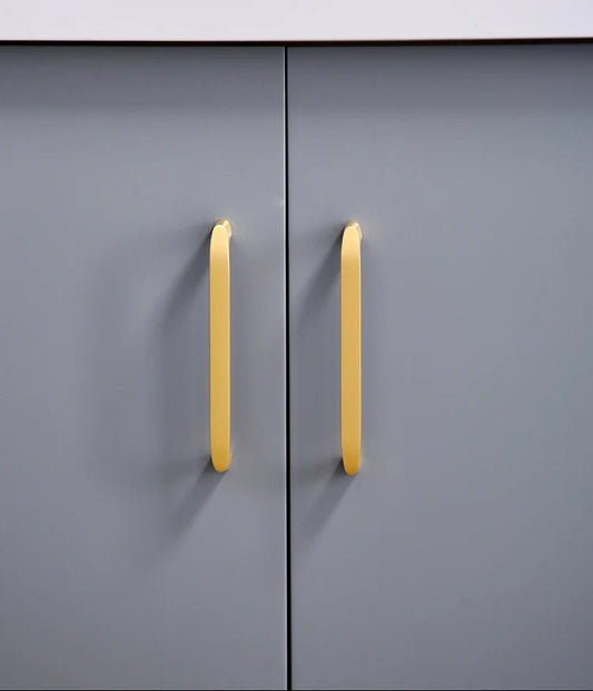 Solid Brass Handles Modern Kitchen Cabinet Knob Cupboard Door Pulls Drawer Knobs Gold Furniture Handle Hardware