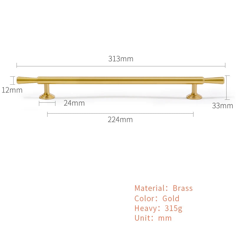 Brass Furniture Handles Modern Simple Matt Brass Cupboard Wardrobe Door Shoe Box Drawer Cabinet Knobs Pulls