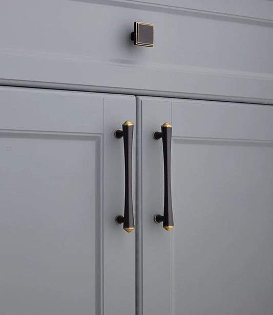 Modern Minimalist Handle Drawer Wardrobe Cabinet Solid Wine Cabinet European Hardware Antique Light Luxury Cabinet Door Handle