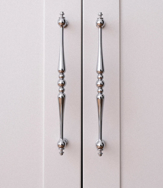 Wandkastgrepen messing - stijlvol diamantdesign