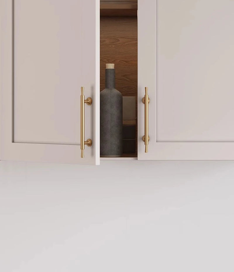 Brass Furniture Handles Modern Simple Matt Brass Cupboard Wardrobe Door Shoe Box Drawer Cabinet Knobs Pulls