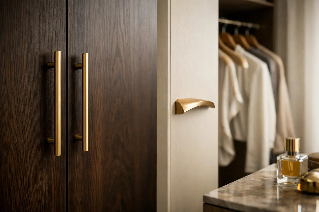 Luxe handgrepen voor kledingkast kiezen