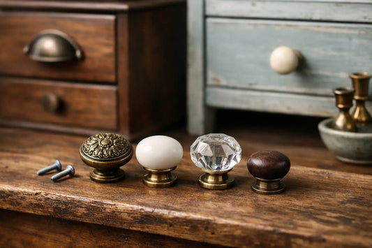Kastknoppen voor vintage meubels kiezen