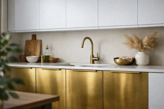 Voorbeeld IKEA Metod fronten met messing