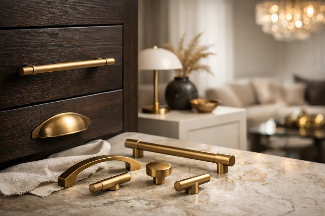 Meubelgrepen brons voor een luxe interieur