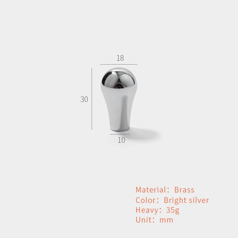 Brass Bright Silver Furniture Handles Nordic Modern Minimalist Chrome Luxury Wardrobe Kitchen Cabinet Closet Drawer Dresser Knob