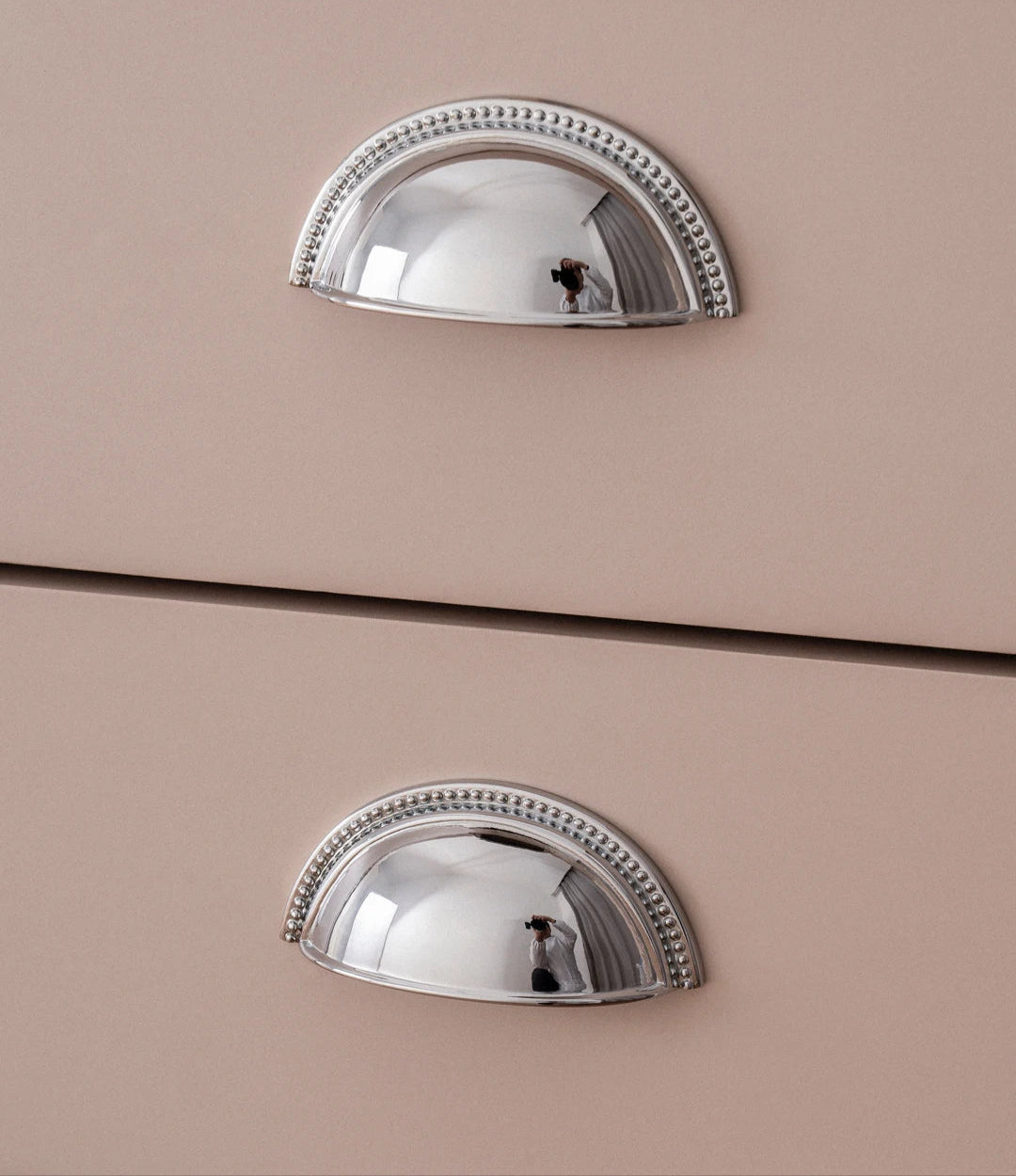Solid Brass Cabinet Handle Chrome Silver Kitchen Cabinet Pull Wardrobe Dresser Drawer Knob Furniture Hardware Accessories