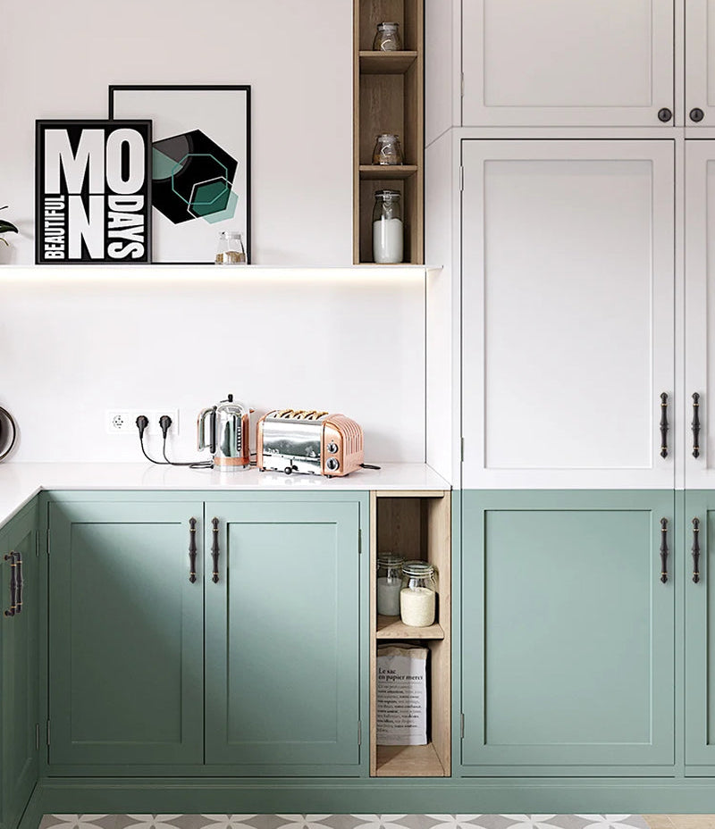 Modern Minimalist Handle Drawer Wardrobe Cabinet Solid Wine Cabinet European Hardware Antique Light Luxury Cabinet Door Handle