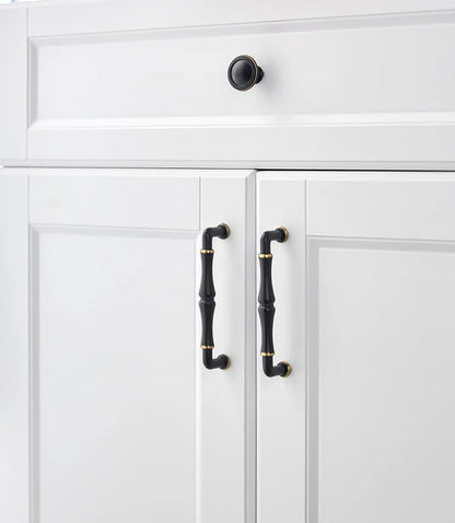 Modern Minimalist Handle Drawer Wardrobe Cabinet Solid Wine Cabinet European Hardware Antique Light Luxury Cabinet Door Handle