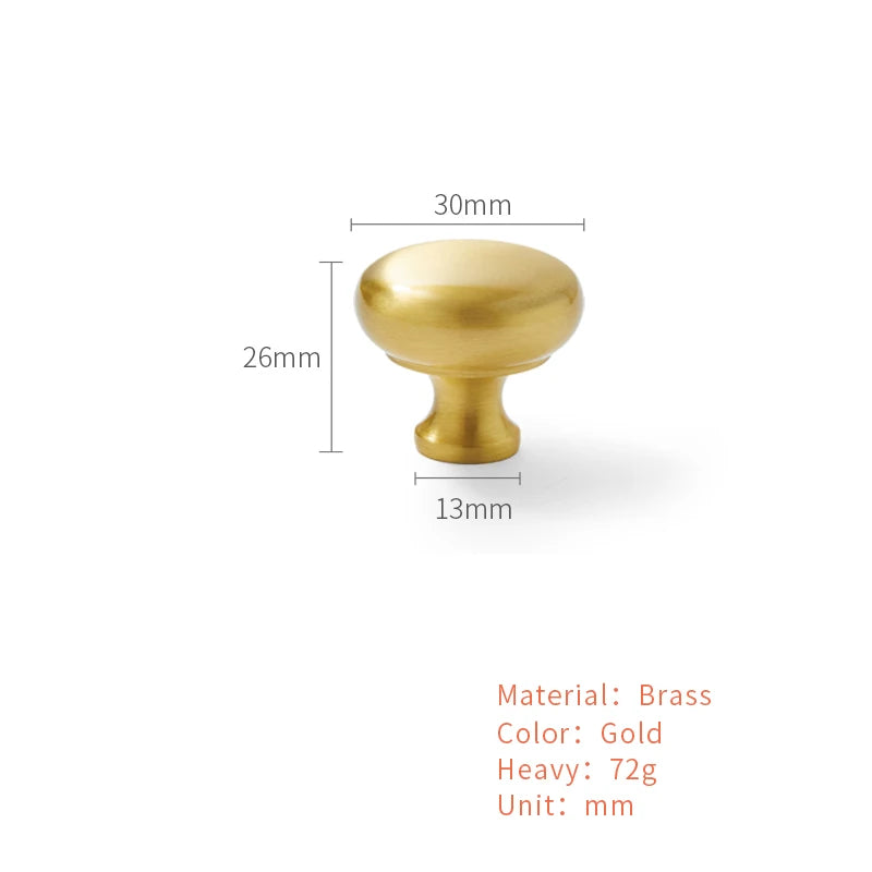 Brass Kitchen Furniture Handles Cupboard Cabinet Door Handle Wardrobe Shoe Cabinet Pulls Shell Golden Drawer Knob Nordic