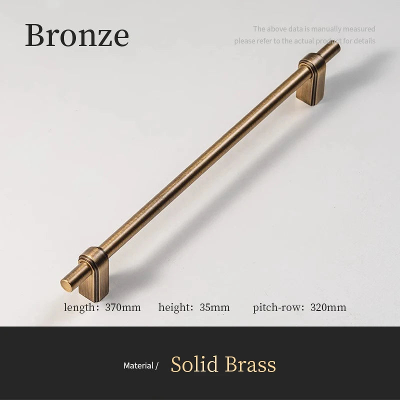 Solid Brass Cabinet Handle and Knob Drawer Knobs T Bar Bedroom Kitchen Handle Hardware / Drawer Pulls Antique Bronze
