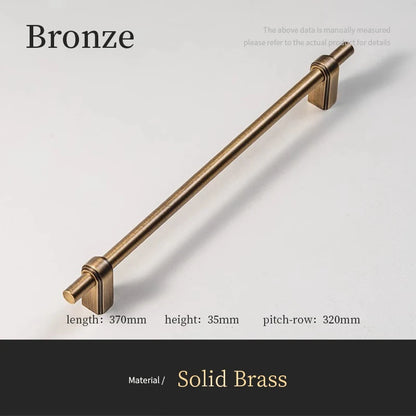 Solid Brass Cabinet Handle and Knob Drawer Knobs T Bar Bedroom Kitchen Handle Hardware / Drawer Pulls Antique Bronze