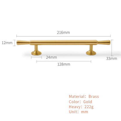 Brass Furniture Handles Modern Simple Matt Brass Cupboard Wardrobe Door Shoe Box Drawer Cabinet Knobs Pulls