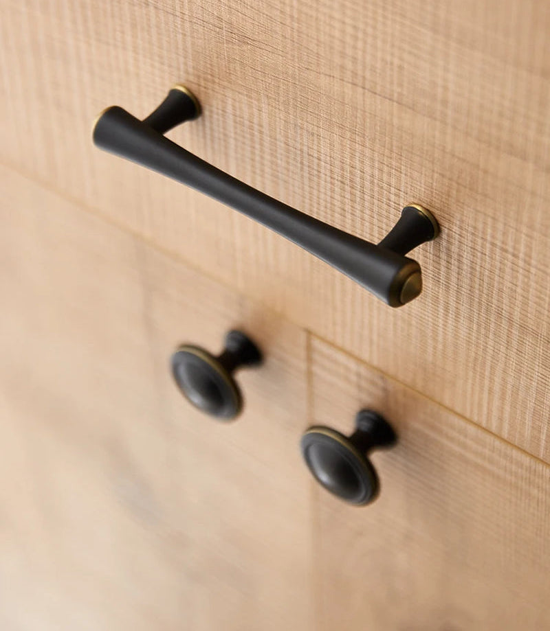 Modern Minimalist Handle Drawer Wardrobe Cabinet Solid Wine Cabinet European Hardware Antique Light Luxury Cabinet Door Handle