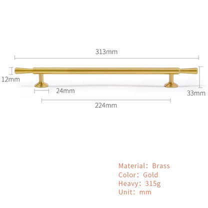 Brass Furniture Handles Modern Simple Matt Brass Cupboard Wardrobe Door Shoe Box Drawer Cabinet Knobs Pulls