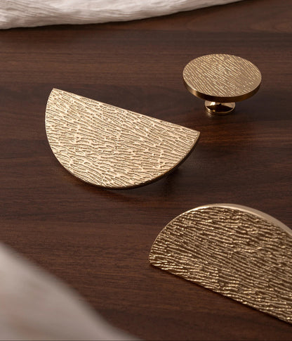 Solid Brass Cabinet Handle round Kitchen Cabinets Pulls High-End Luxury Wardrobe Handle Furniture Drawer Gold Knob