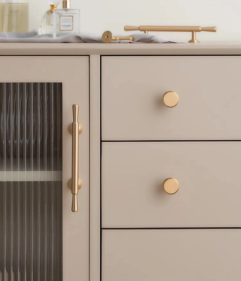 Brass Furniture Handles Modern Simple Matt Brass Cupboard Wardrobe Door Shoe Box Drawer Cabinet Knobs Pulls