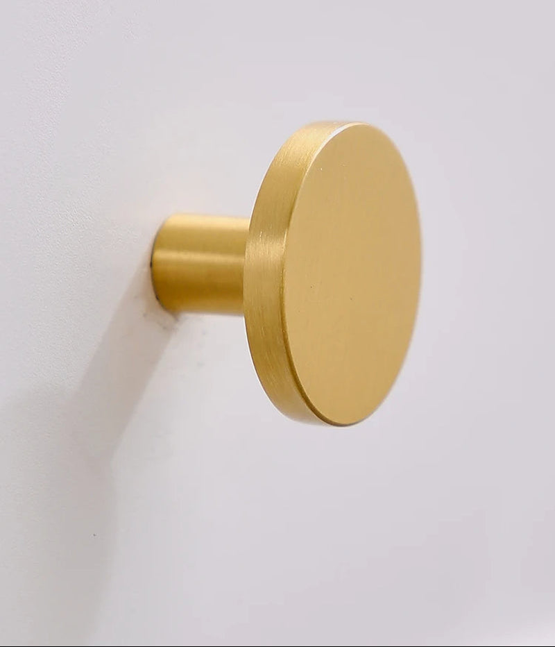 Solid Brass Handles Modern Kitchen Cabinet Knob Cupboard Door Pulls Drawer Knobs Gold Furniture Handle Hardware
