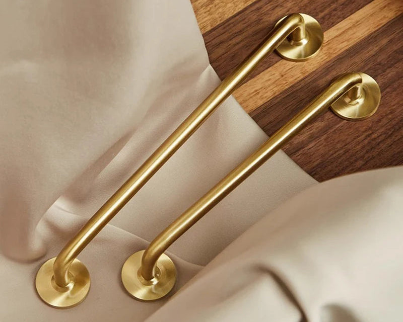 Nordic Brass Long Furniture Handles Wardrobe Kitchen Cupboard Cloakroom Bedside Cabinet Handle Bedroom Accessories