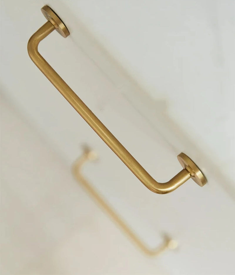 Nordic Brass Long Furniture Handles Wardrobe Kitchen Cupboard Cloakroom Bedside Cabinet Handle Bedroom Accessories