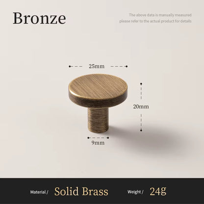 Bronze Brass Handle for Furniture Wardrobe Door Drawer Knob Kitchen Cabinet Pull Modern Minimalist Antique Cabinet Long Handle