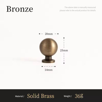 Deurknoppen antiek messing - retro design