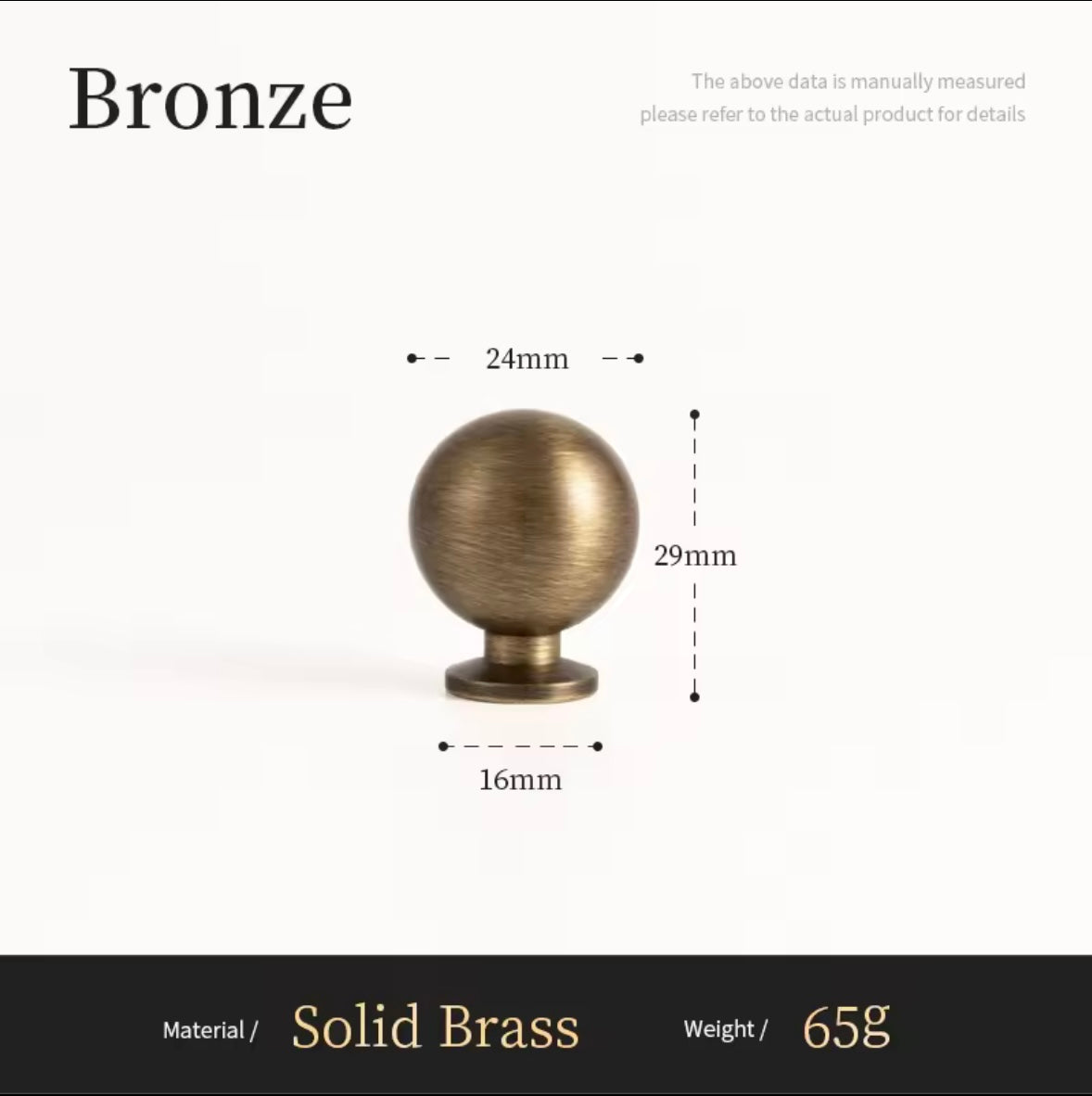 Deurknoppen antiek messing - retro design