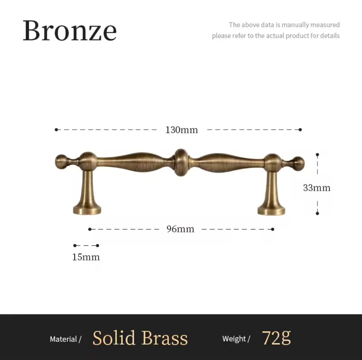 Deurknoppen antiek messing - retro design
