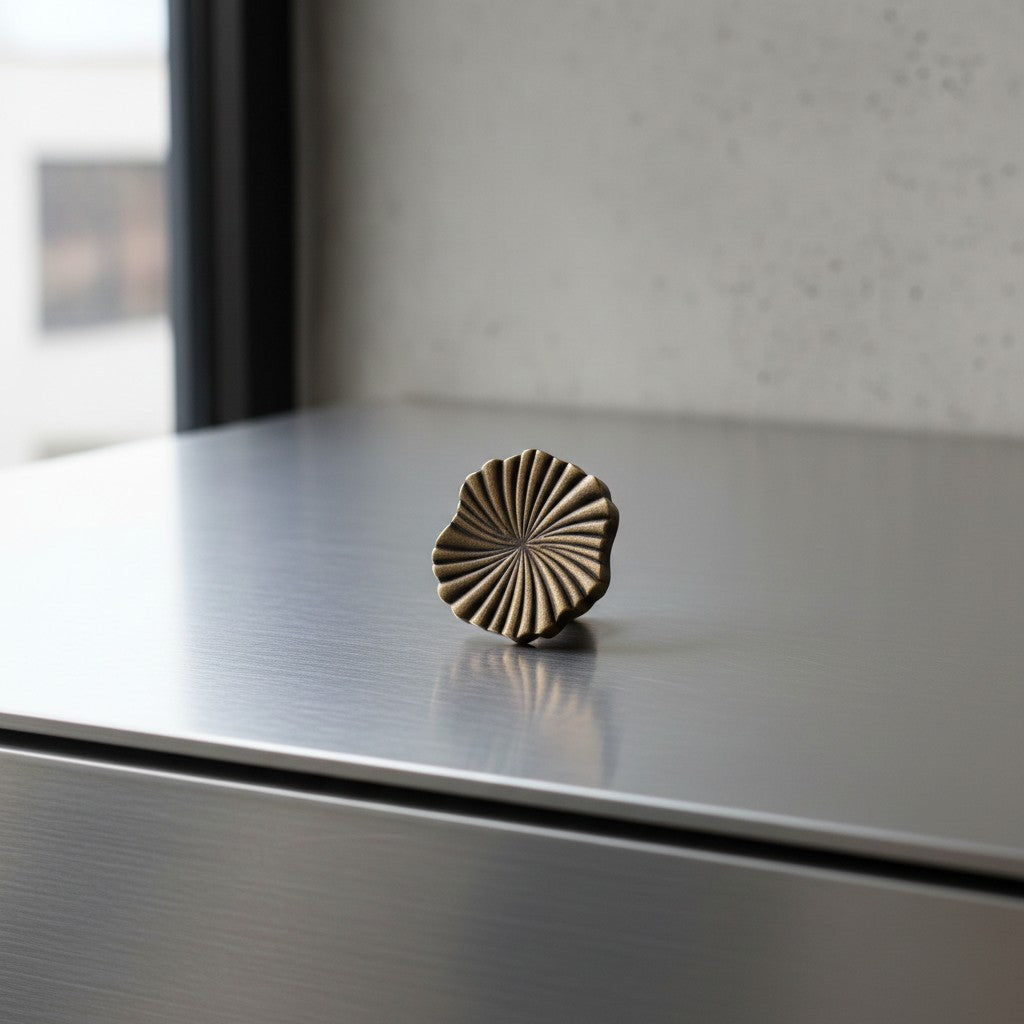 Kastgrepen messing - retro bronslook ontwerp