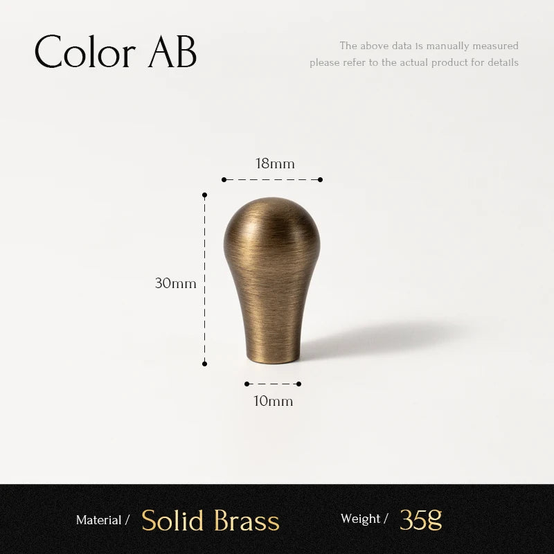 Solid Antique Brass Handle Kitchen Cabinet Pull Wardrobe Drawer Knob Furniture Hardware Long