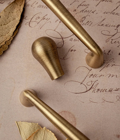 Solid Antique Brass Handle Kitchen Cabinet Pull Wardrobe Drawer Knob Furniture Hardware Long