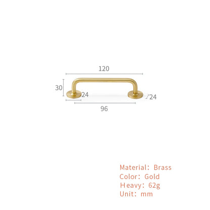 Nordic Brass Long Furniture Handles Wardrobe Kitchen Cupboard Cloakroom Bedside Cabinet Handle Bedroom Accessories