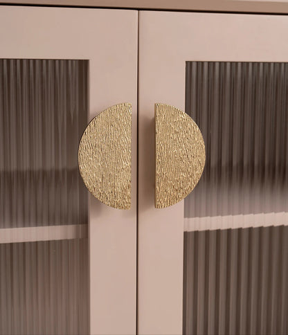 Solid Brass Cabinet Handle round Kitchen Cabinets Pulls High-End Luxury Wardrobe Handle Furniture Drawer Gold Knob