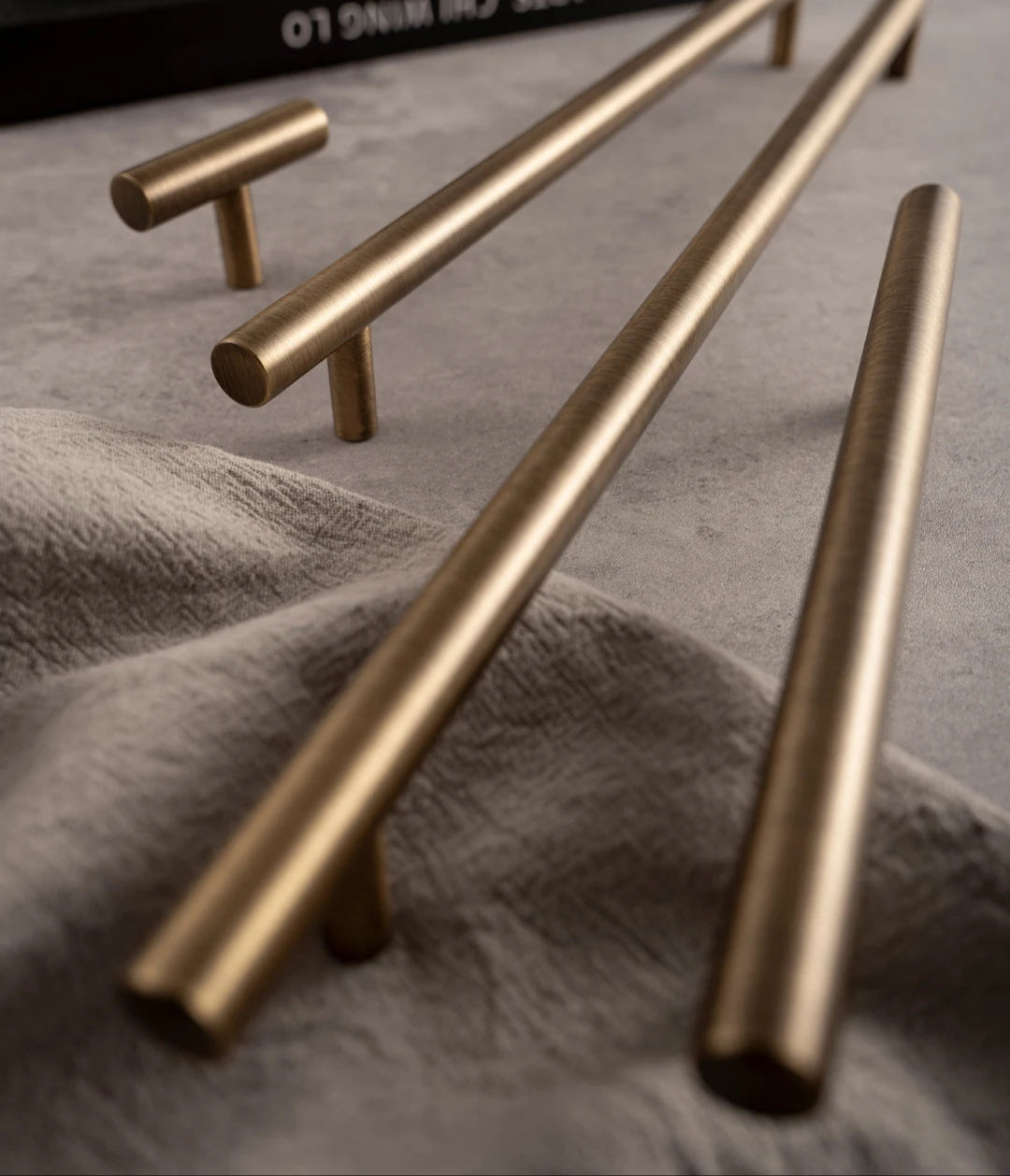 Antique Brass Solid T Bar Cabinet Minimalist Long Handles Bronze Kitchen Cabinet Pulls Dresser Drawer Knobs