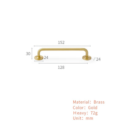 Nordic Brass Long Furniture Handles Wardrobe Kitchen Cupboard Cloakroom Bedside Cabinet Handle Bedroom Accessories