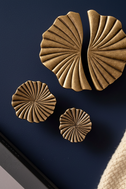 Kastgrepen messing - retro bronslook ontwerp