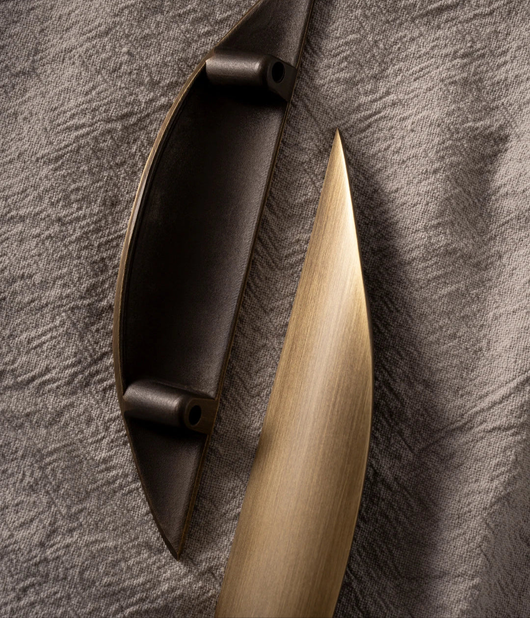 Luxe kastgrepen brons - industrieel messing