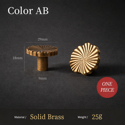 Kastgrepen messing - retro bronslook ontwerp