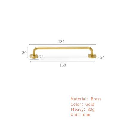 Nordic Brass Long Furniture Handles Wardrobe Kitchen Cupboard Cloakroom Bedside Cabinet Handle Bedroom Accessories