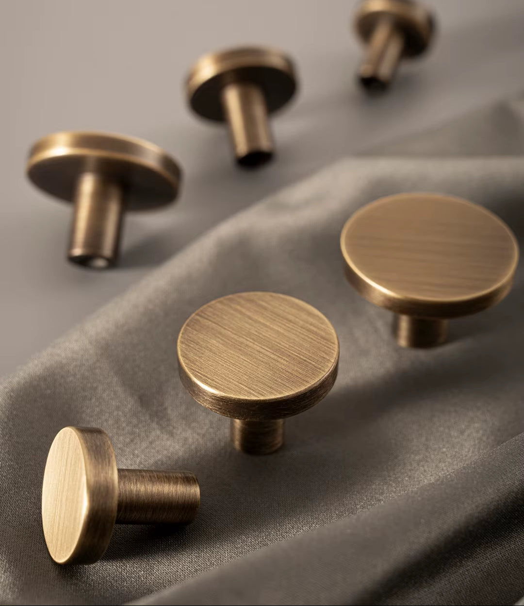 Bronze Brass Handle for Furniture Wardrobe Door Drawer Knob Kitchen Cabinet Pull Modern Minimalist Antique Cabinet Long Handle