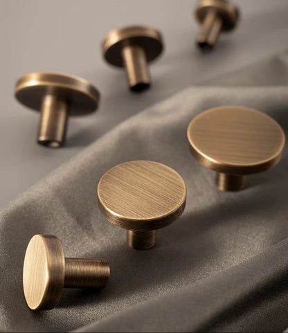 Bronze Brass Handle for Furniture Wardrobe Door Drawer Knob Kitchen Cabinet Pull Modern Minimalist Antique Cabinet Long Handle