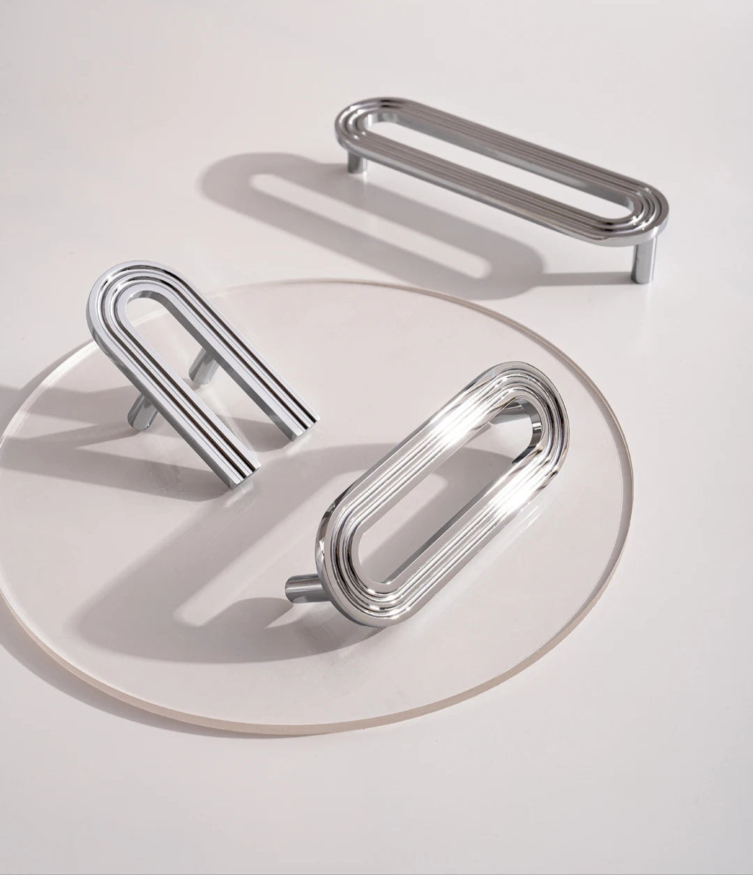 Solid Brass Handle Chrome Silver Kitchen Cabinet Pulls Bedroom Wardrobe Handles Luxury Furniture Drawer Knob
