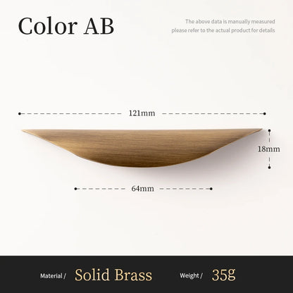 Luxe kastgrepen brons - industrieel messing