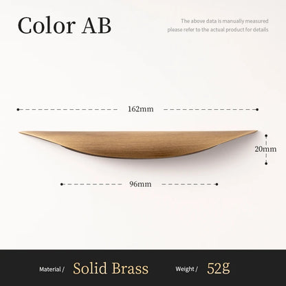 Luxe kastgrepen brons - industrieel messing